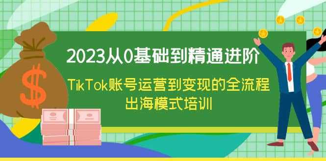 2023从0基础到精通进阶，TikTok账号运营到变现的全流程出海模式培训