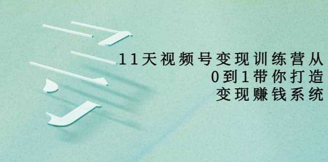 好望角·11天视频号变现训练营，从0到1打造变现赚钱系统（价值398）