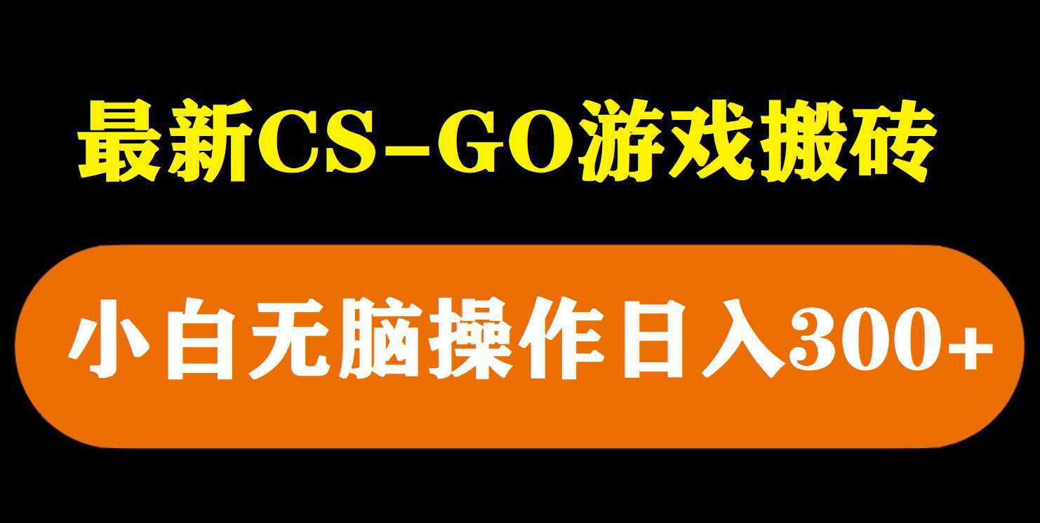 最新csgo游戏搬砖游戏，无需挂机小白无脑也能日入300