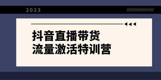 抖音直播带货-流量激活特训营，入行新手小白主播必学（21节课 资料）